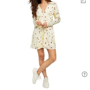 Free People polka dot floral tunic